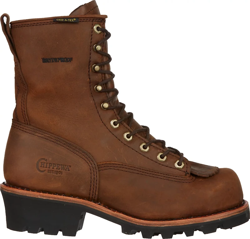 Chippewa Boots Men's Bay Apache EH Steel Toe Lace Up Work Boots