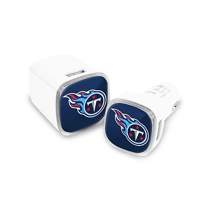 Prime Brands Group Tennessee Titans USB Chargers 2-Pack