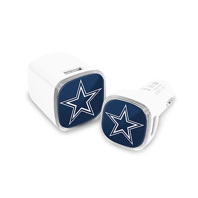 Prime Brands Group Dallas Cowboys USB Chargers 2-Pack