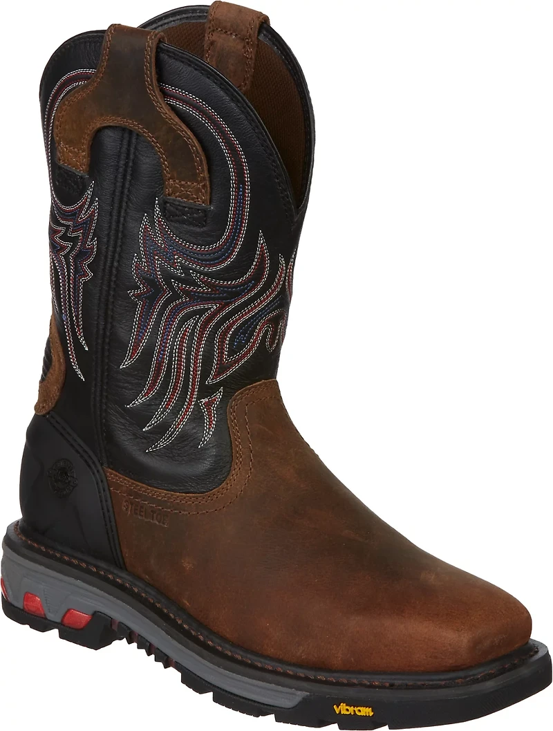 Justin Men's Commander X5 EH Steel Toe Wellington Work Boots