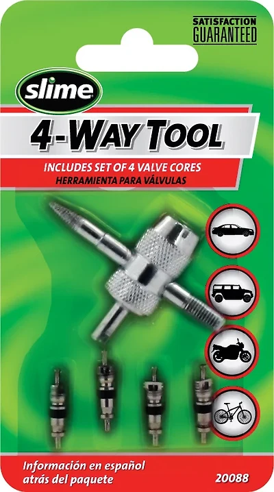 Slime 4-in-1 Tool and Valve Cores Set