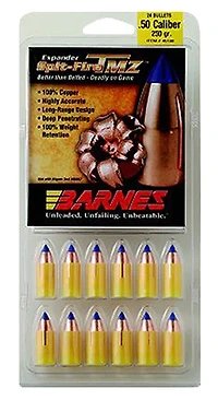 BARNES Spit-Fire TMZ .50 250-Grain Black Powder Bullets