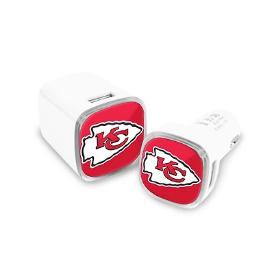 Prime Brands Group Kansas City Chiefs USB Chargers 2-Pack