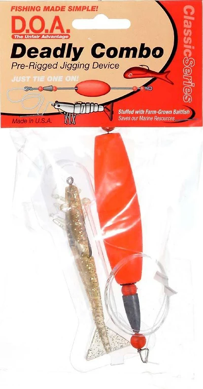 D.O.A. Fishing Lures Deadly Combo Cigar Float Shrimp Jig