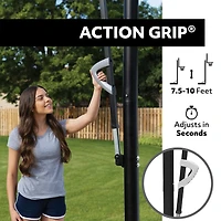 Lifetime 48 in Action Grip Polycarbonate Inground Basketball Hoop