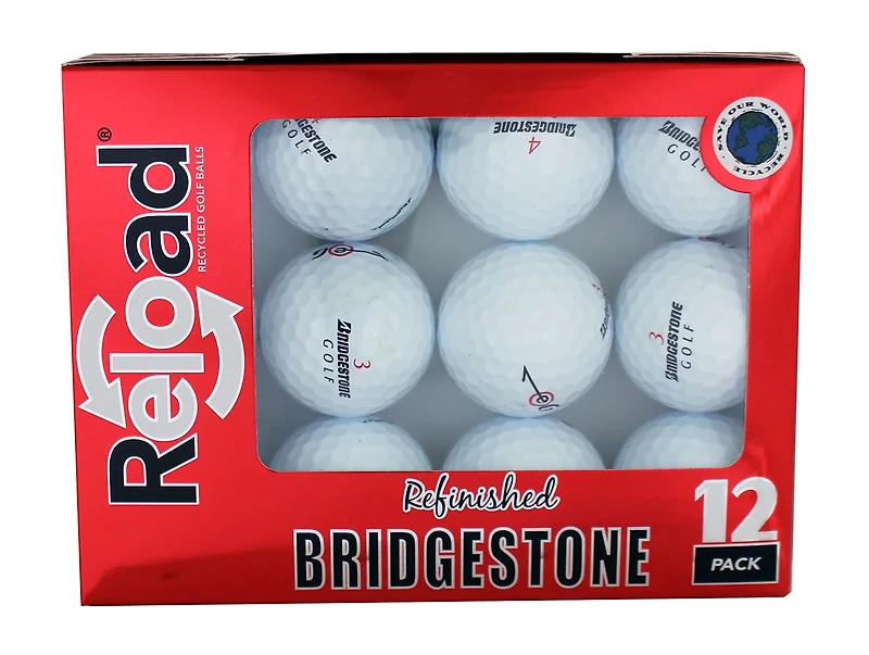 Reload™ Bridgestone B330 Refinished Golf Balls 12-Pack