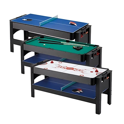 Fat Cat 3-in-1 Flip Air Hockey/Billiards/Table Tennis Game Table