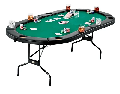 Fat Cat Texas Hold 'Em Poker Table with Drink Holders