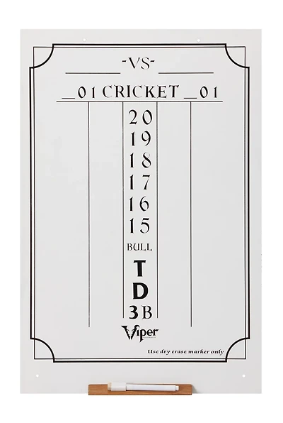 Viper Large Cricket Dry-Erase Scoreboard