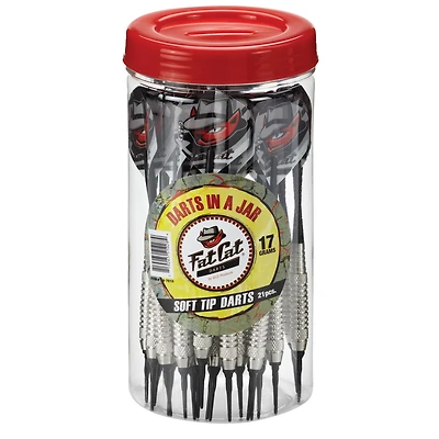 Fat Cat Darts in a Jar 17-Gram Soft-Tip Darts 21-Pack