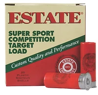 Estate Cartridge Super Sport Competition Target 12 Gauge Shotshells - 25 Rounds