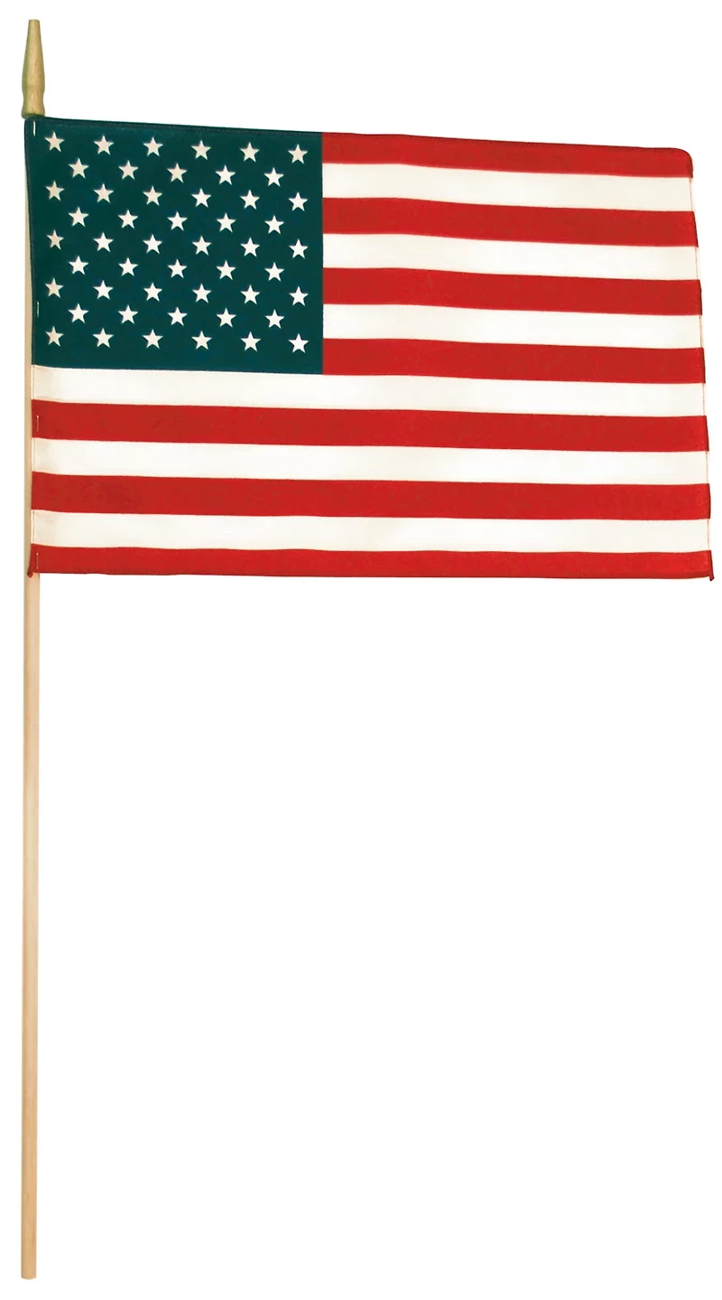 Independence Flag 12" x 18" Handheld American Flag