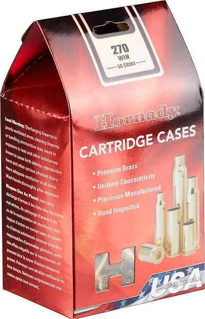 Hornady .270 Winchester Unprimed Cases