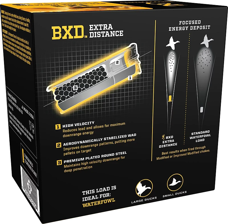 Browning BXD Extra-Distance #4 Steel Waterfowl 12 Gauge Shotshells