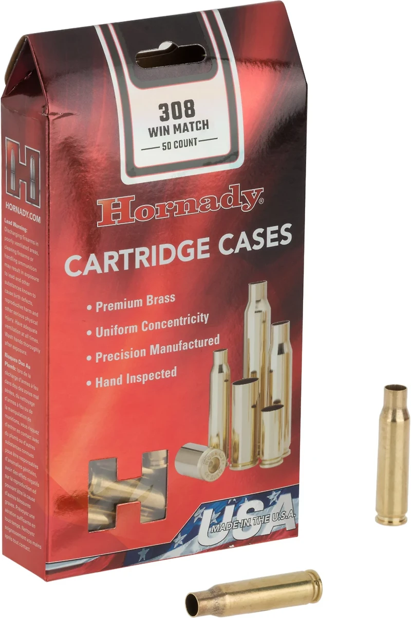 Hornady .308 Winchester Match™ Unprimed Cases