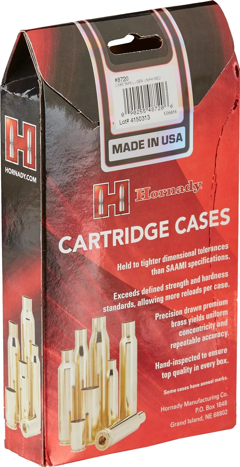 Hornady 9mm Luger Unprimed Cases