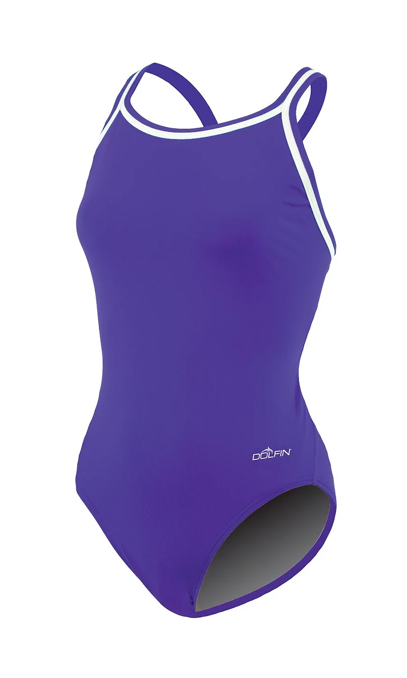 Dolfin Women's DBX Back Solid 1-Piece Swimsuit