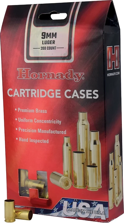 Hornady 9mm Luger Unprimed Cases