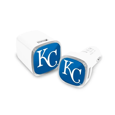 Prime Brands Group Kansas City Royals Car and Wall Charger Set