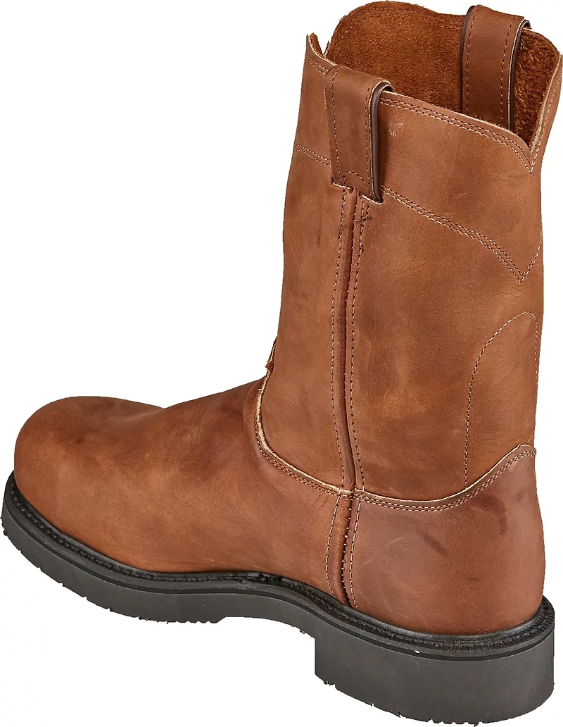 Justin Men's Aged Bark EH Steel Toe Wellington Work Boots