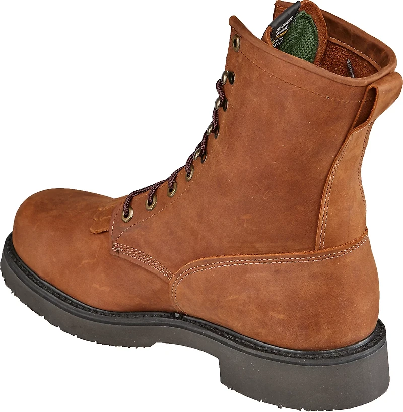 Justin Men's Aged Bark EH Steel Toe Lace Up Work Boots