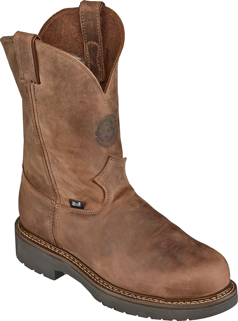 Justin Men's Rugged Bay Gaucho EH Steel Toe Wellington Work Boots