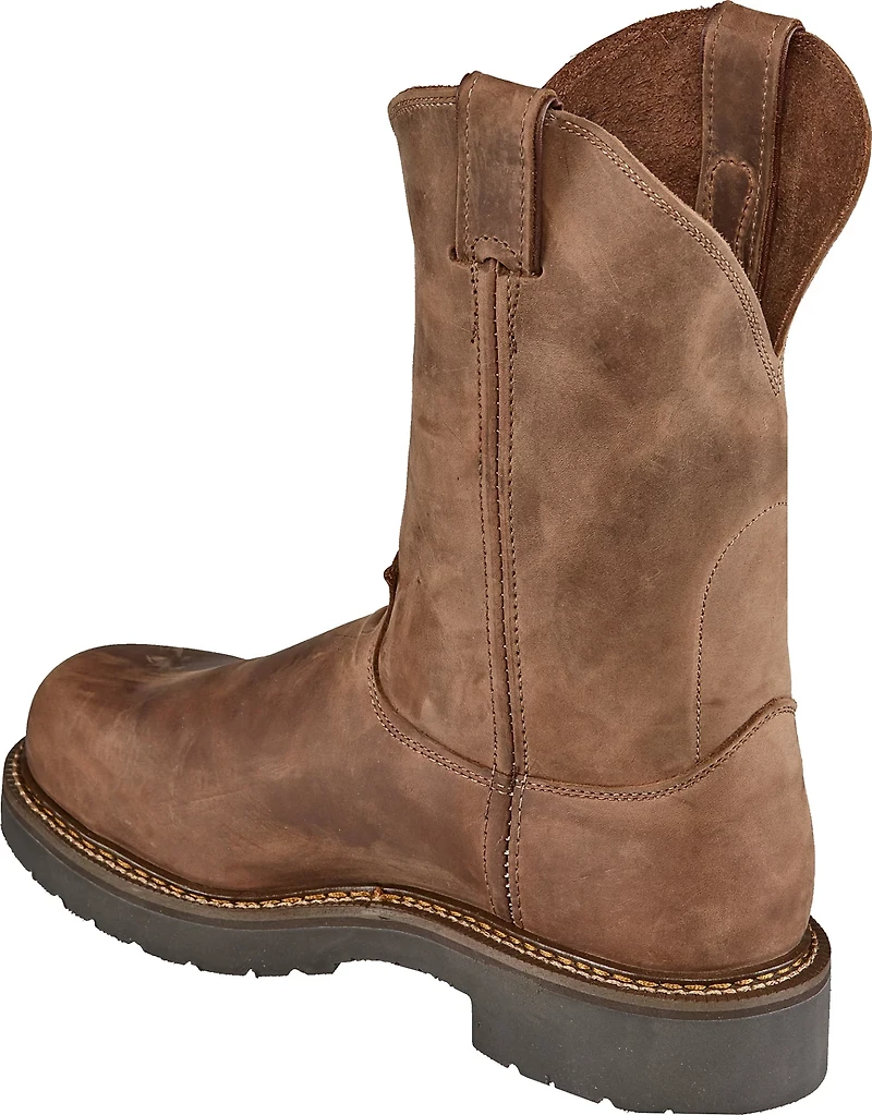 Justin Men's Rugged Bay Gaucho EH Steel Toe Wellington Work Boots