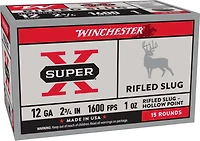 Winchester Smooth Bore 12 Gauge Rifled Slugs - 15 Rounds