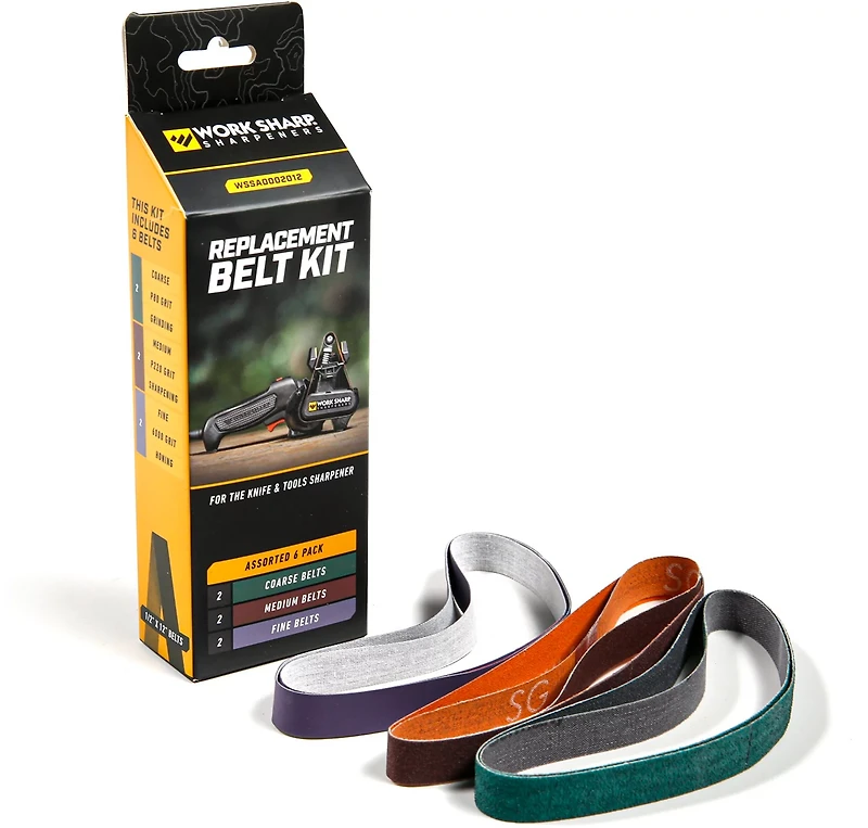 Work Sharp Knife and Tool Sharpener Replacement Abrasive Belt Kit