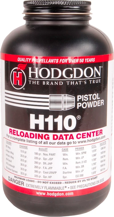 Hodgdon H110 1 lb Spherical Pistol/Shotgun Powder