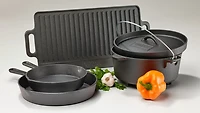 Outdoor Gourmet 5-Piece Cast-Iron Cookware Set