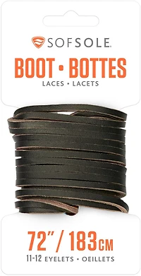 Sof Sole™ Natural Raw Leather 72" Boot Laces