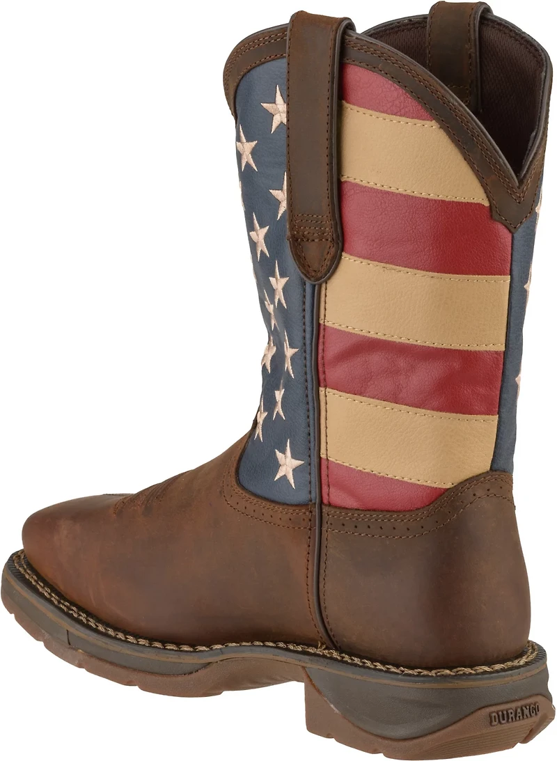 Durango Men's Rebel EH Steel Toe Flag Western Wellington Work Boots