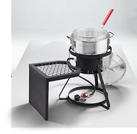 Outdoor Gourmet 10 qt Fish Fryer Set with Side Table