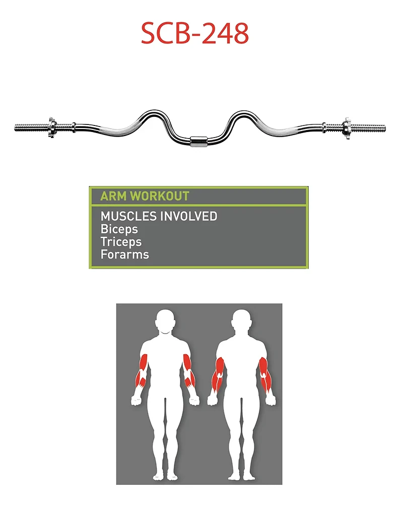 Impex Standard 2 Piece Standard Super Curl Bar