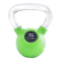 CAP Barbell Rubber-Coated lb. Kettlebell with Chrome Handle