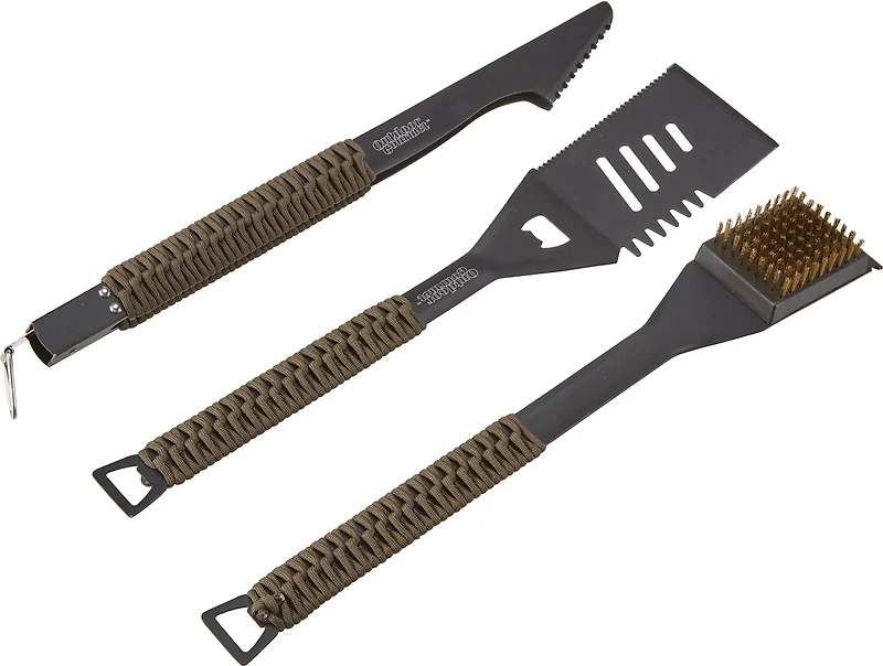 Outdoor Gourmet Paracord 3-Piece Barbecue Tool Set