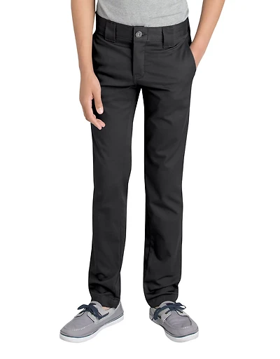 Dickies Boys' Flex Skinny Fit Straight Leg Uniform Pant