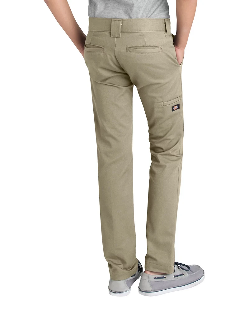 Dickies Boys' Flex Skinny Fit Straight Leg Uniform Pant