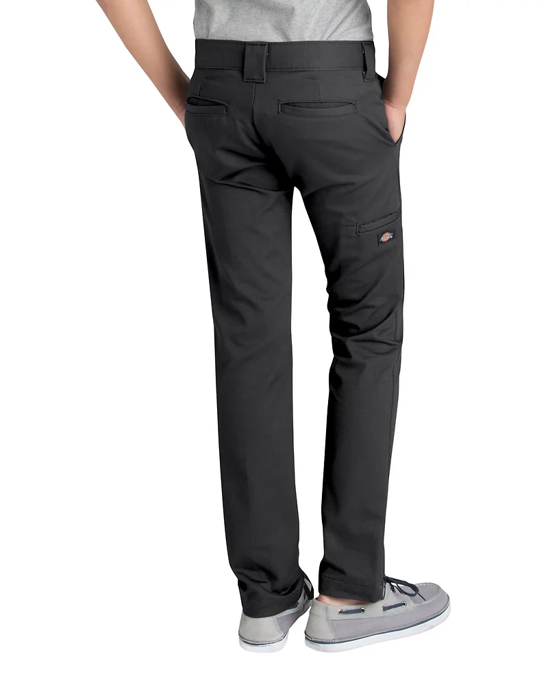 Dickies Boys' Flex Skinny Fit Straight Leg Uniform Pant