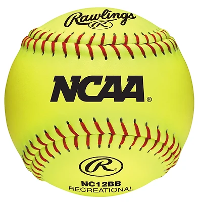 Rawlings Girls' 12 in Recreational Fast-Pitch Softballs 6-Pack