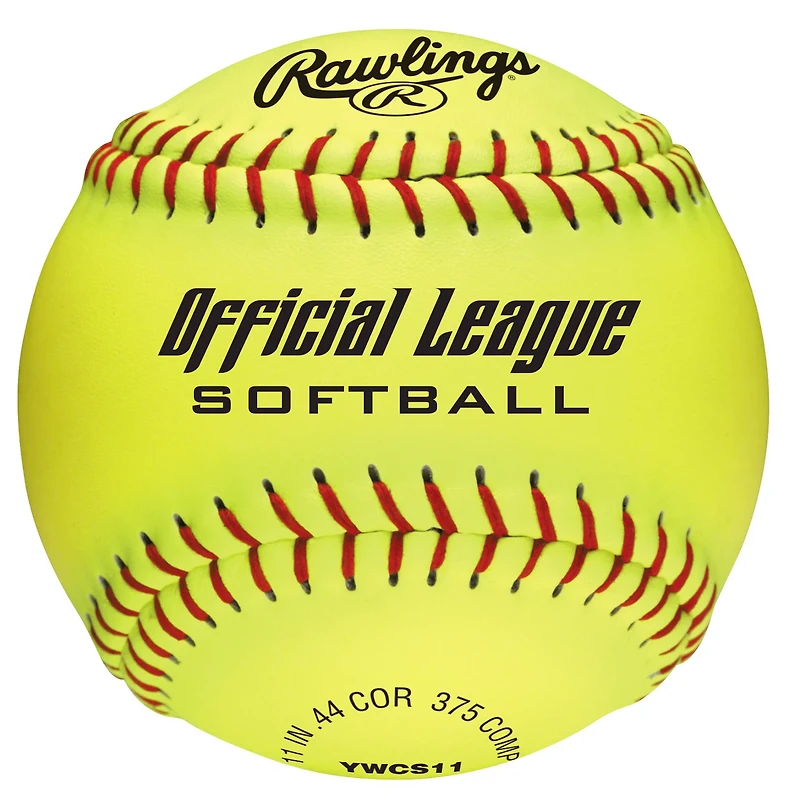Rawlings Girls' 11 in Recreational Fast-Pitch Softballs 6-Pack