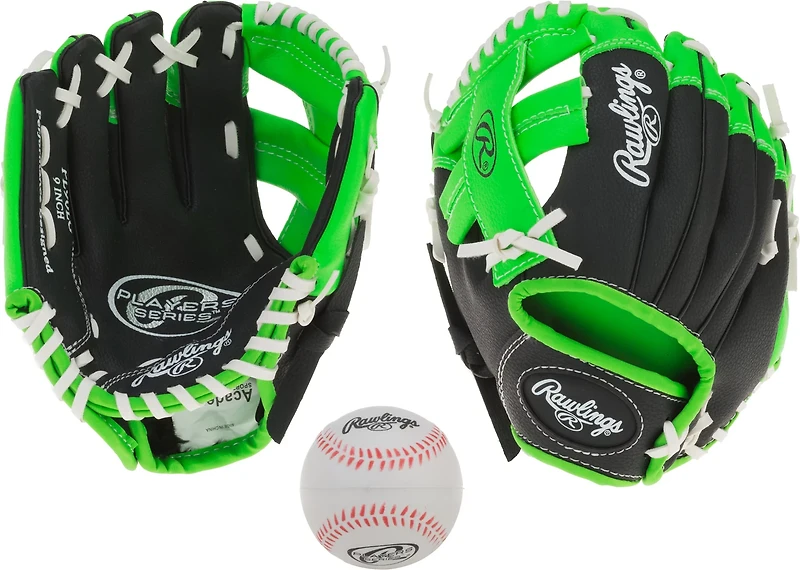 Rawlings Youth Player Basket Web 9 in Pitcher/Infield Glove Left-handed with Ball