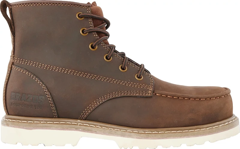 Brazos Men's Wyatt EH Composite Toe Lace Up Work Boots