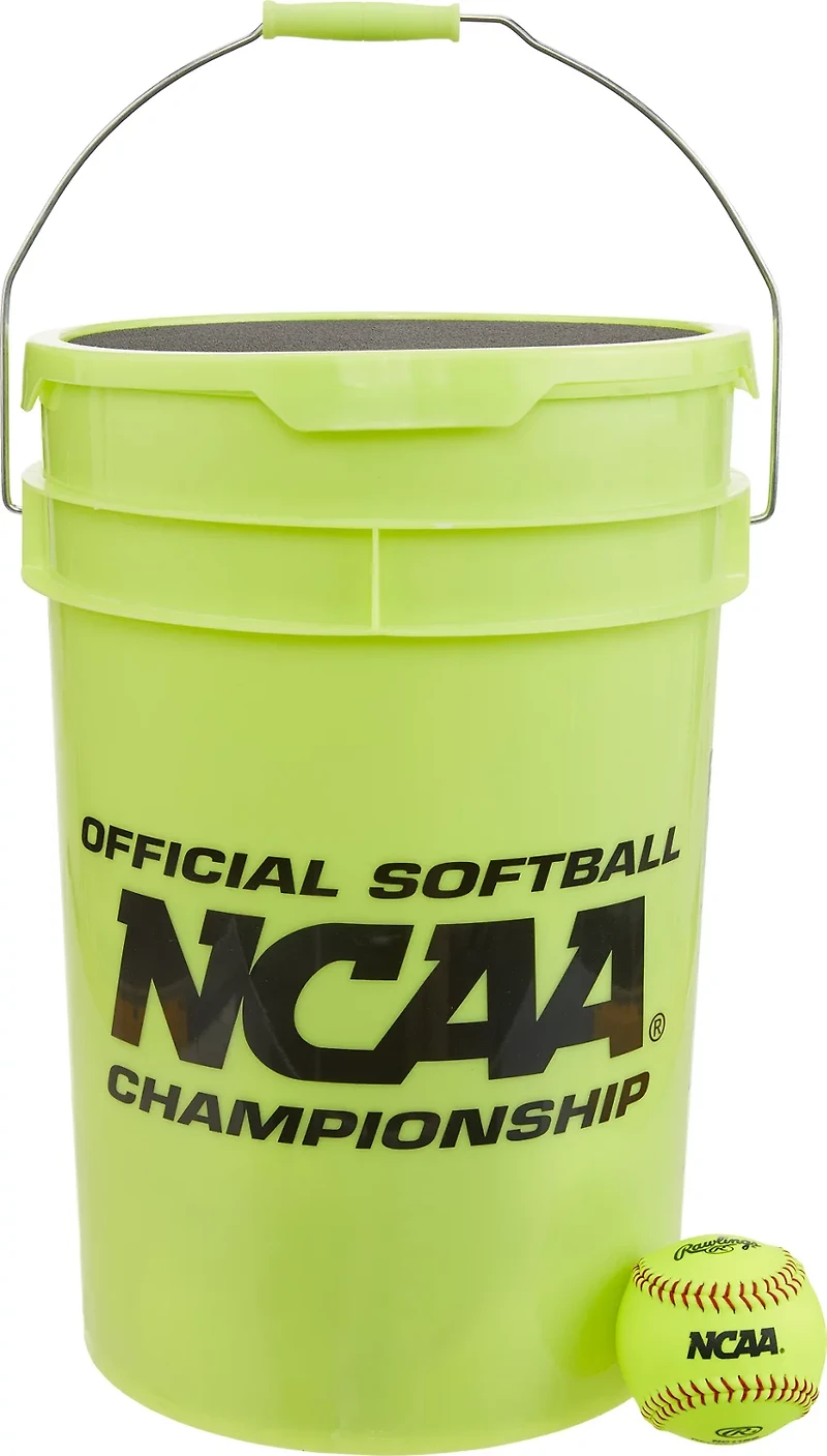 Rawlings NCAA Recreational 11 in Fast-Pitch Softballs 24-Count Bucket