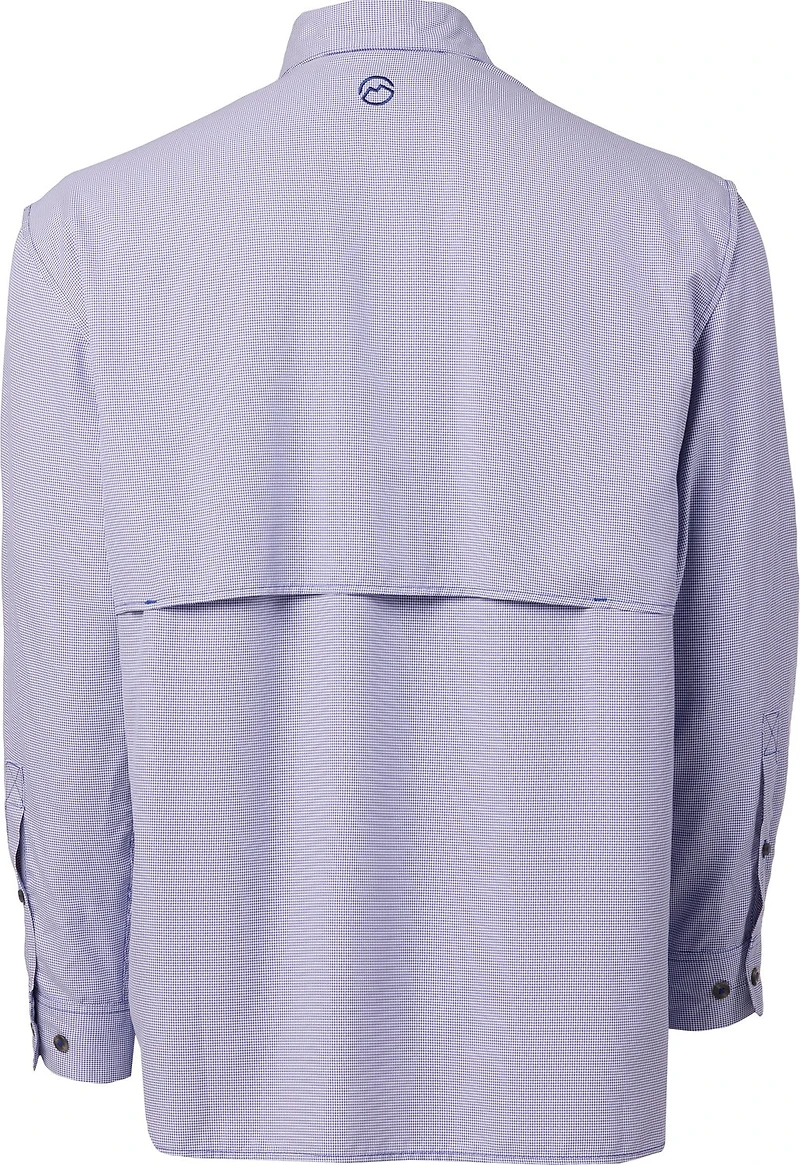 Magellan Outdoors Men's Aransas Pass Mini Check Long Sleeve Fishing Shirt