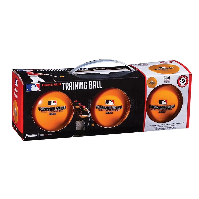 Franklin Home Run 12.5 oz. Training Baseballs 3-Pack