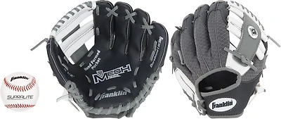 Franklin Youth Meshtek 9.5" T-ball Glove with Ball