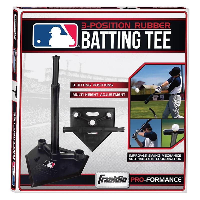 Franklin MLB 3-Position Rubber Batting Tee
