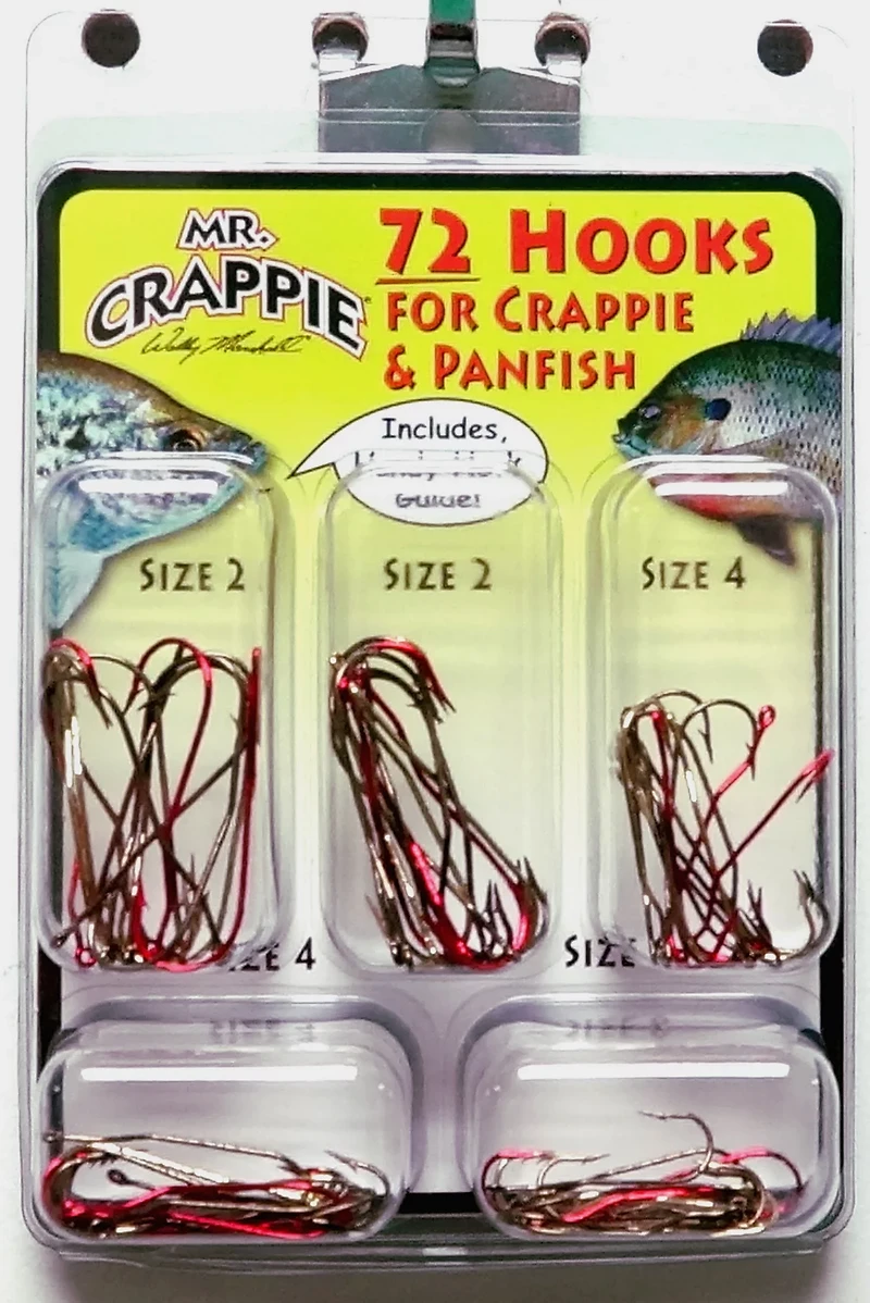 Mr. Crappie® Single Hooks 72-Pack